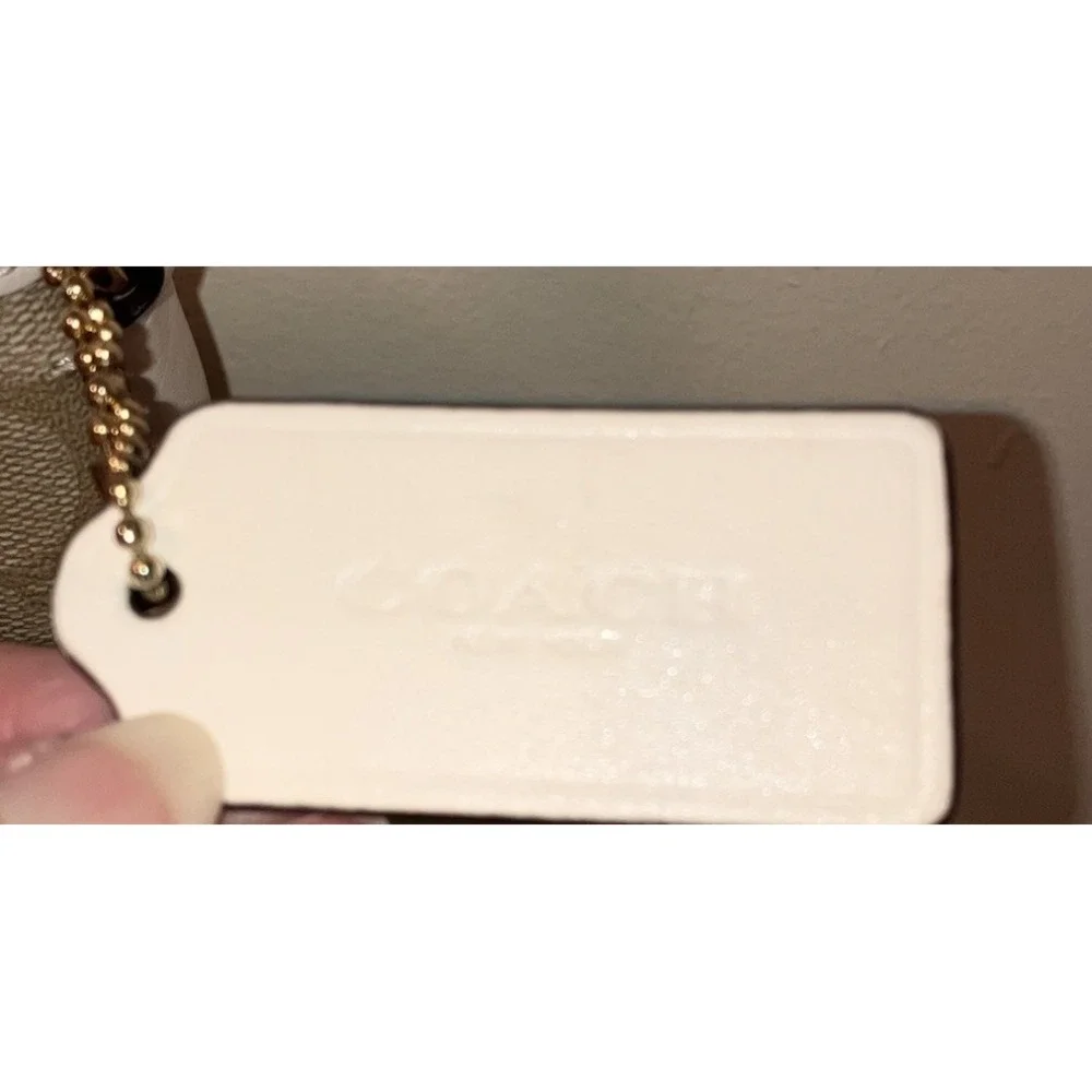 Vintage Coach File Leather Crossbody Bag Cream Beige Y2K F58297